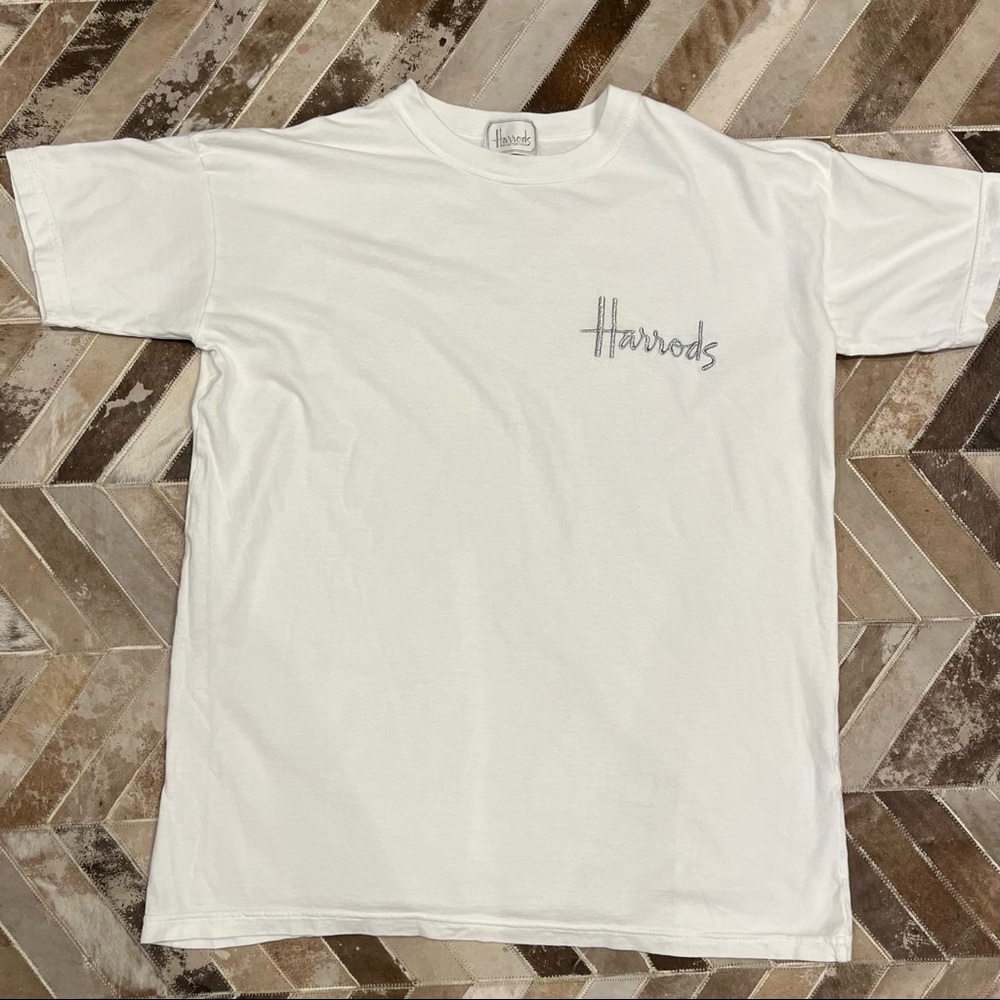 Vintage Harrods London mens t-shirt Large 90s